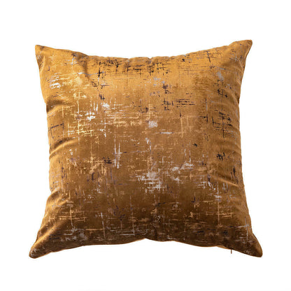 Coffee Colour Velvet Cushion Cover with Gold Stamping RKAAS HOME ScentiMelti Wax Melts