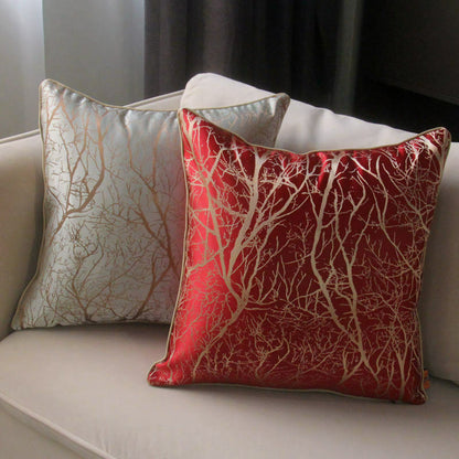 Branch  Pattern Jacquard Silk Soft Cushion Cover for Home Hotel RKAAS HOME ScentiMelti Wax Melts