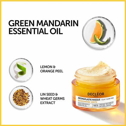 Decléor’s Green Mandarin Aromaplastie Glow Booster Mask 50ml | Luxury Facial Skincare - ScentiMelti Home Fragrance, Beauty & Gifts UK