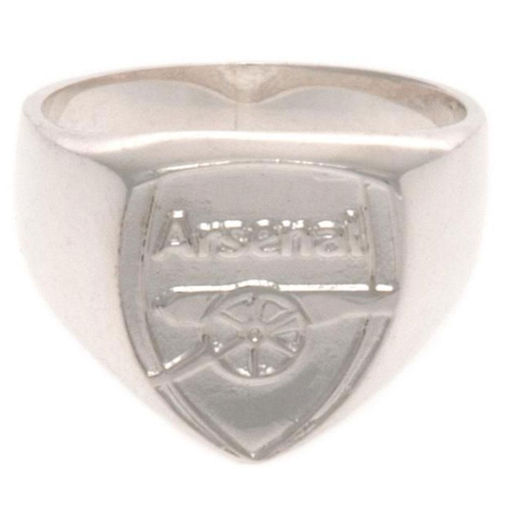 Arsenal FC Sterling Silver Ring Medium - ScentiMelti Home Fragrance, Beauty & Gifts UK