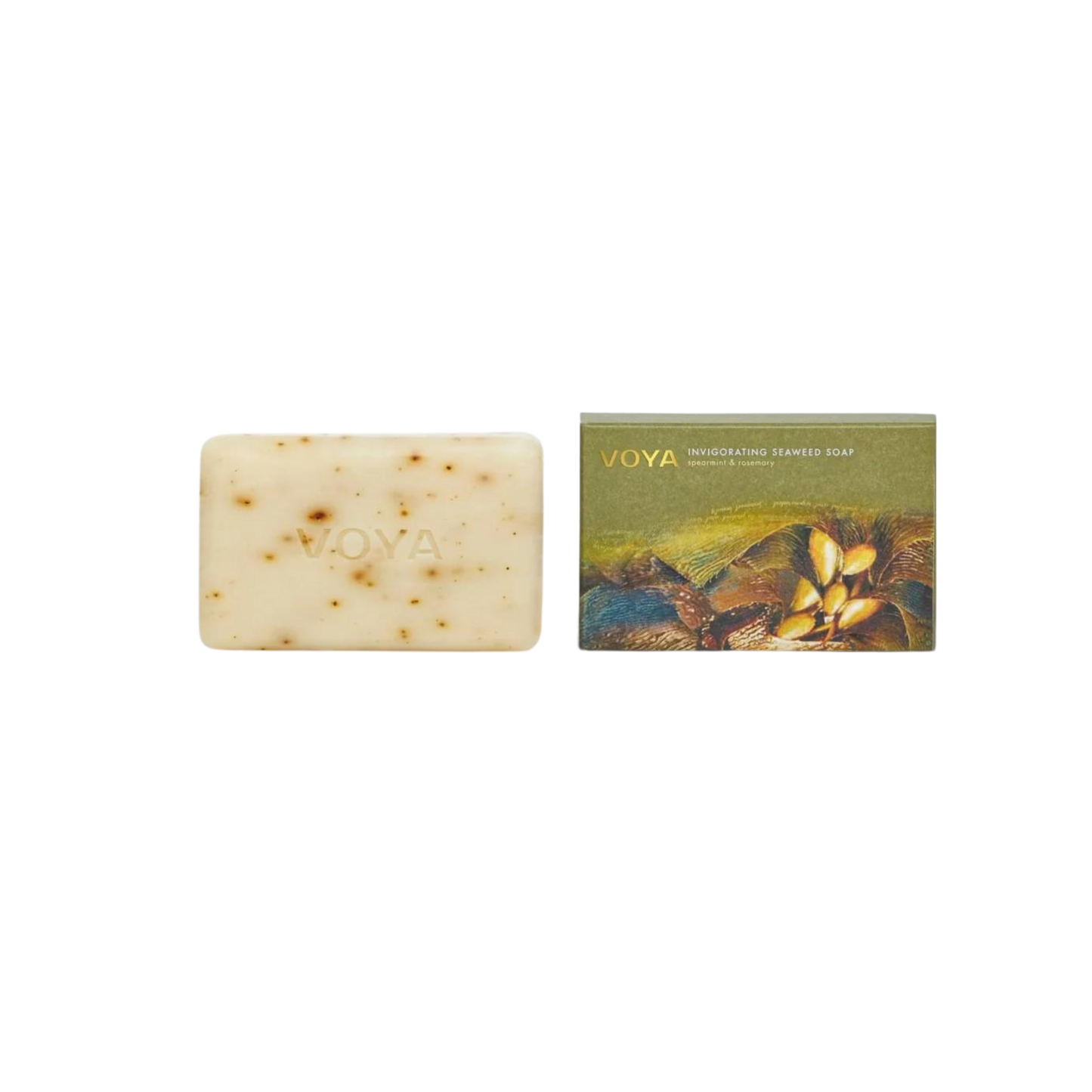 Voya Invigorating Seaweed Soap Bar | Spearmint & Rosemary - ScentiMelti Home Fragrance, Beauty & Gifts UK