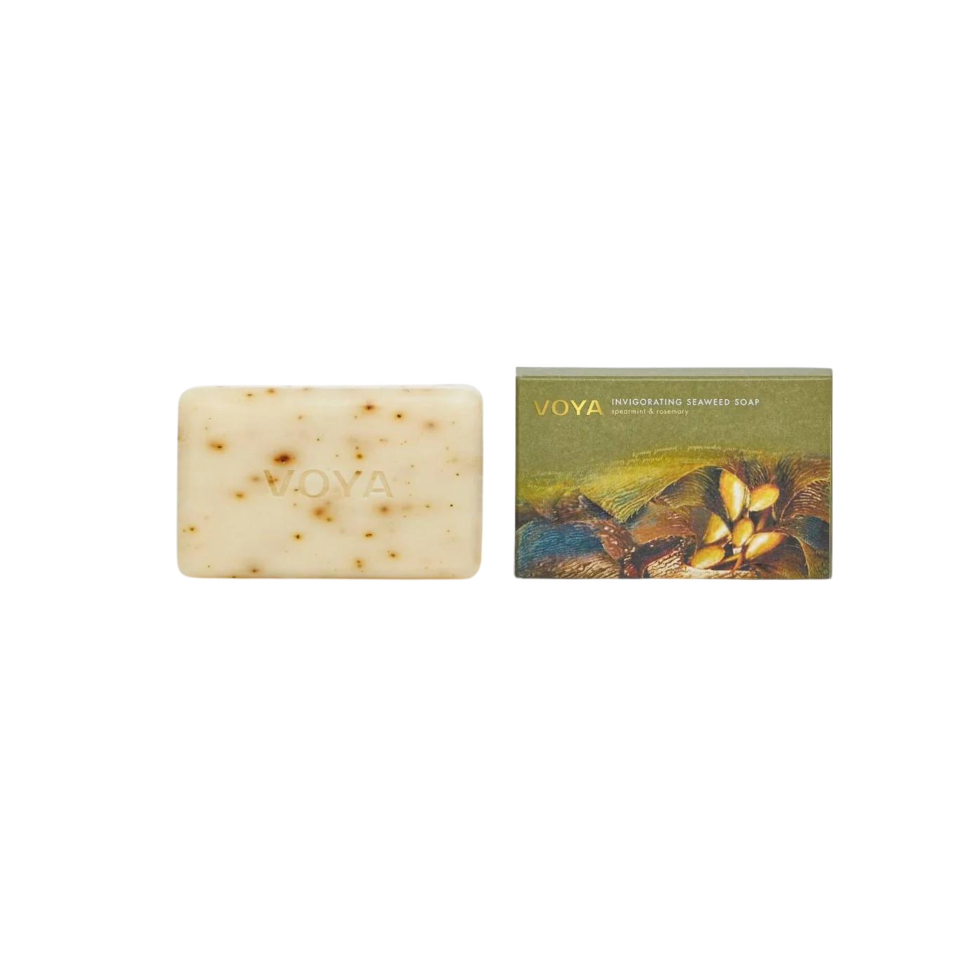 Voya Invigorating Seaweed Soap Bar | Spearmint & Rosemary - ScentiMelti Home Fragrance, Beauty & Gifts UK