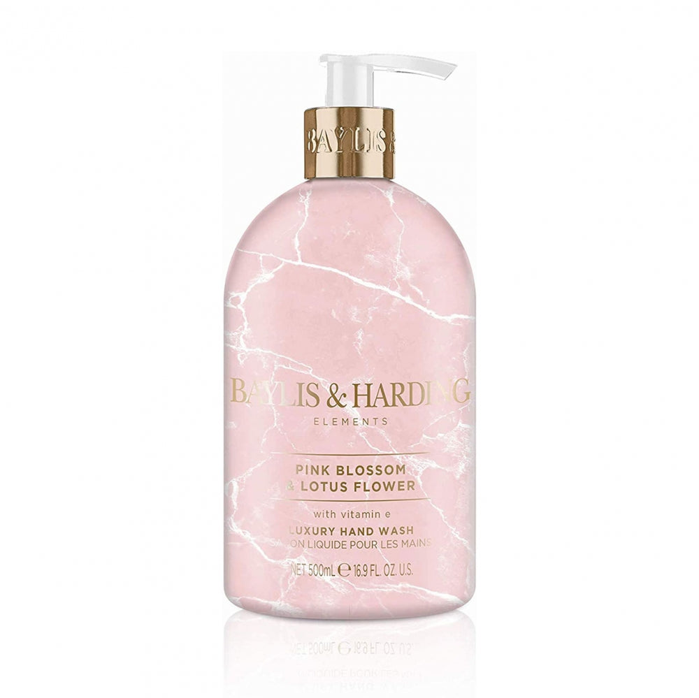 Baylis & Harding Elements Pink Blossom & Lotus Flower Hand Wash, 500 ml - ScentiMelti Home Fragrance, Beauty & Gifts UK