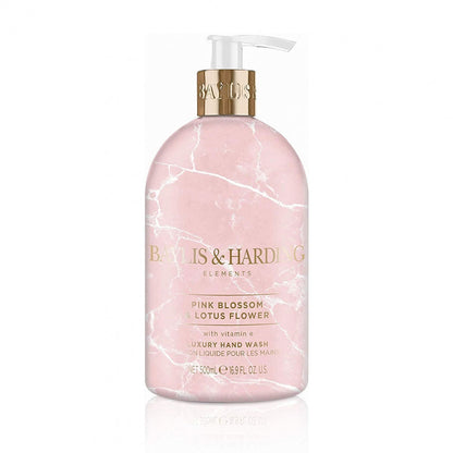 Baylis & Harding Elements Pink Blossom & Lotus Flower Hand Wash, 500 ml - ScentiMelti Home Fragrance, Beauty & Gifts UK