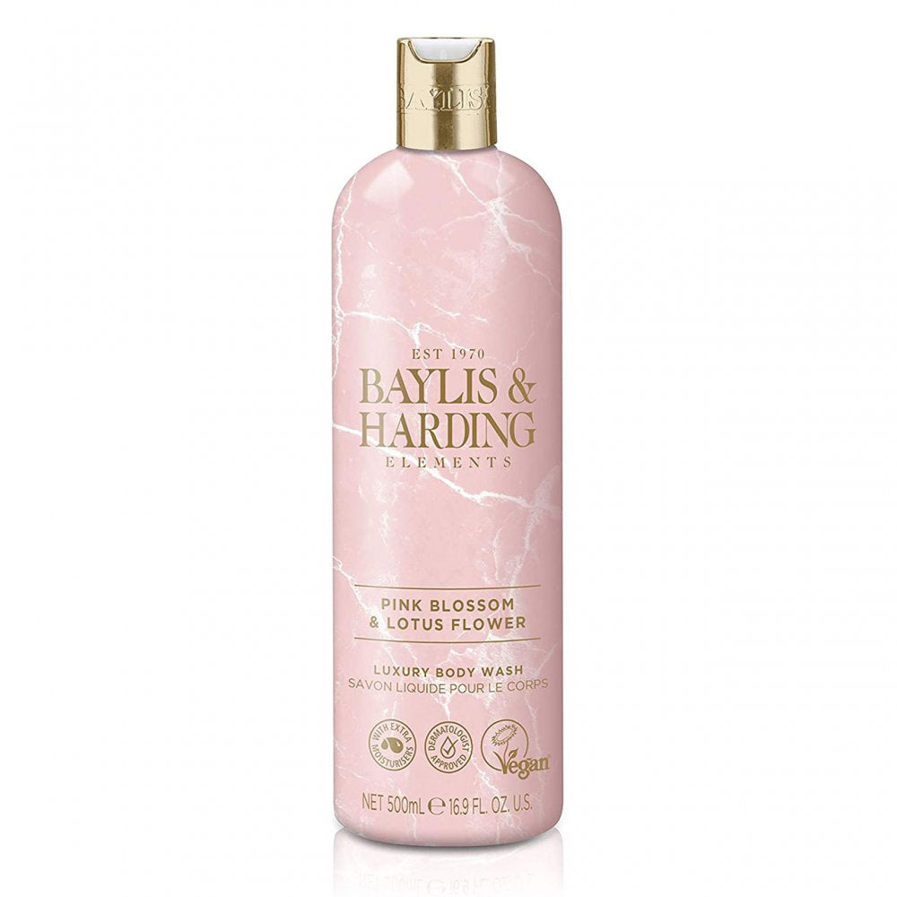 Baylis & Harding Elements Pink Blossom & Lotus Flower Body Wash, 500 ml - ScentiMelti Home Fragrance, Beauty & Gifts UK