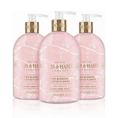 Baylis & Harding Elements Pink Blossom & Lotus Flower Hand Wash, 500 ml - ScentiMelti Home Fragrance, Beauty & Gifts UK