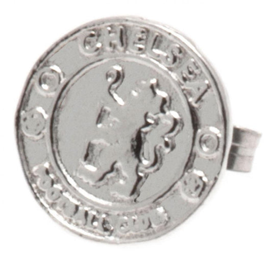 Chelsea FC Sterling Silver Stud Earring - ScentiMelti Home Fragrance, Beauty & Gifts UK