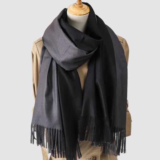 Black and Grey Pashmina Shawl - ScentiMelti Home Fragrance, Beauty & Gifts UK