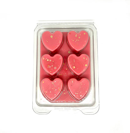 Pink Sugar Heart Clamshell Wax Melts - ScentiMelti  Pink Sugar Heart Clamshell Wax Melts