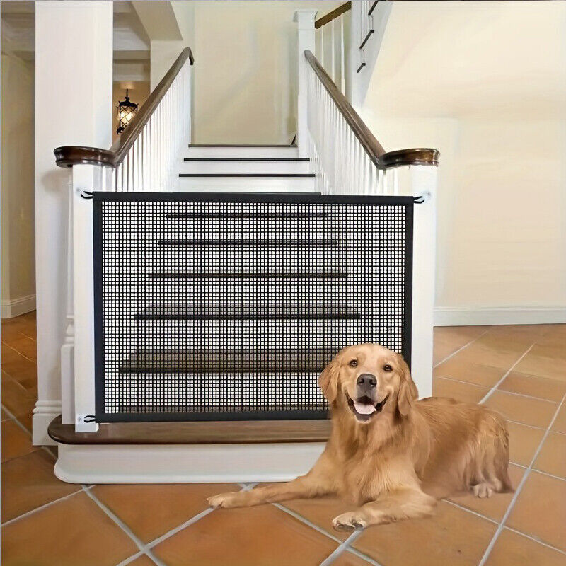 Pet Isolation Mesh No Drilling Safety Fences Net Portable Dog Cat Stair Door - ScentiMelti Home Fragrance, Beauty & Gifts UK