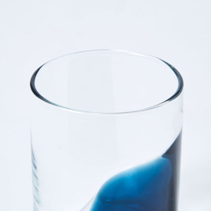 Wide Stripe Tumbler Blue - ScentiMelti Home Fragrance, Beauty & Gifts UK