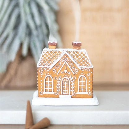 Christmas Snow Top Resin GingerBread Cottage Incense Burner - ScentiMelti  Christmas Snow Top Resin GingerBread Cottage Incense Burner