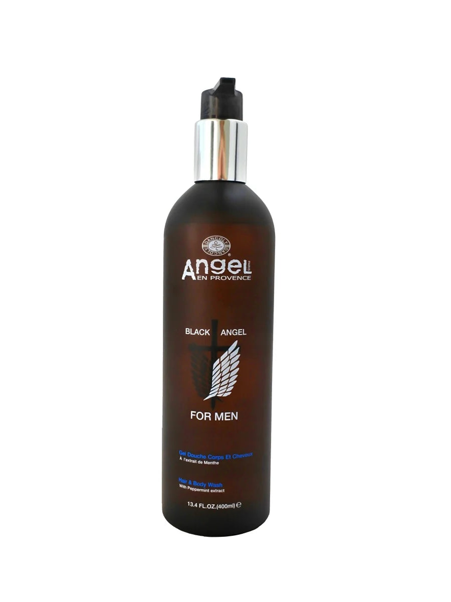 Angel Paris En Provence Black Angel Men  Hair & Body Wash 400ml - ScentiMelti Home Fragrance, Beauty & Gifts UK