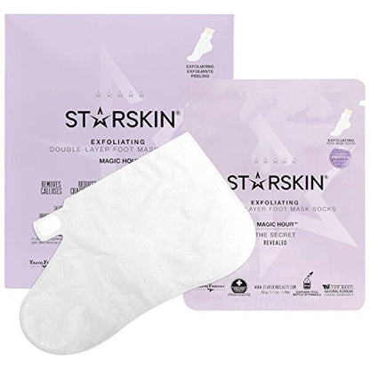 STARSKIN Magic Hour™ Exfoliating Double-Layer Foot Mask Socks - ScentiMelti Home Fragrance, Beauty & Gifts UK