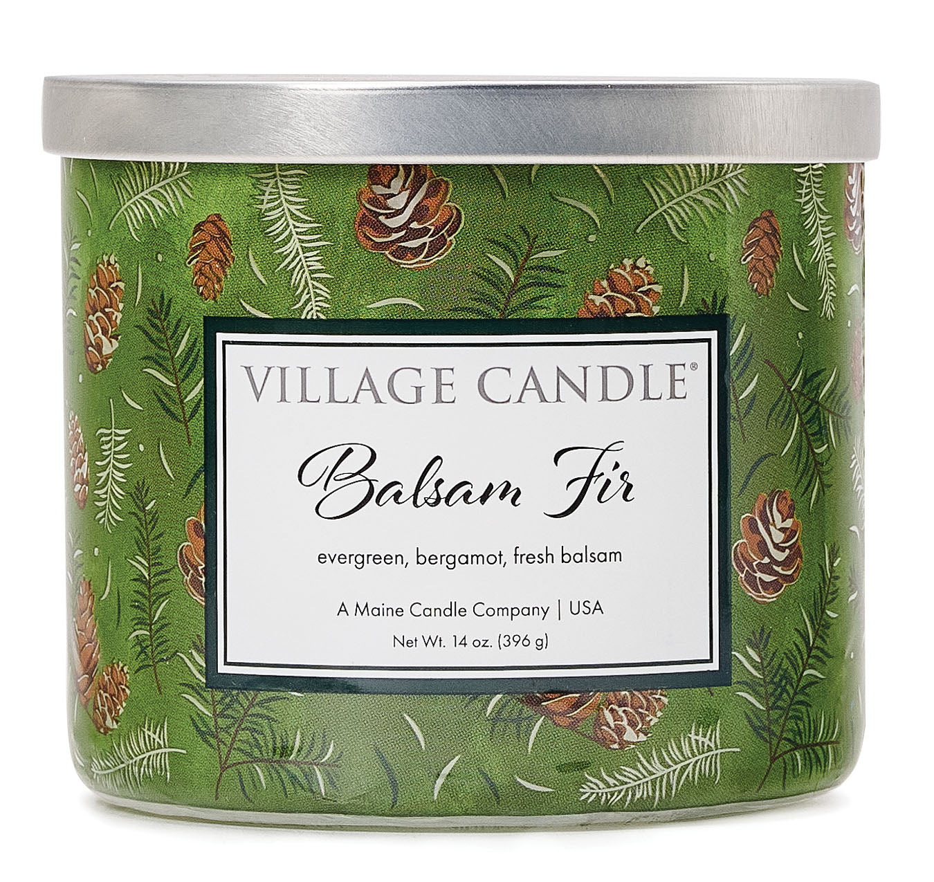 Village Candle - Balsam Fir - Luminary Bowl - ScentiMelti Home Fragrance, Beauty & Gifts UK