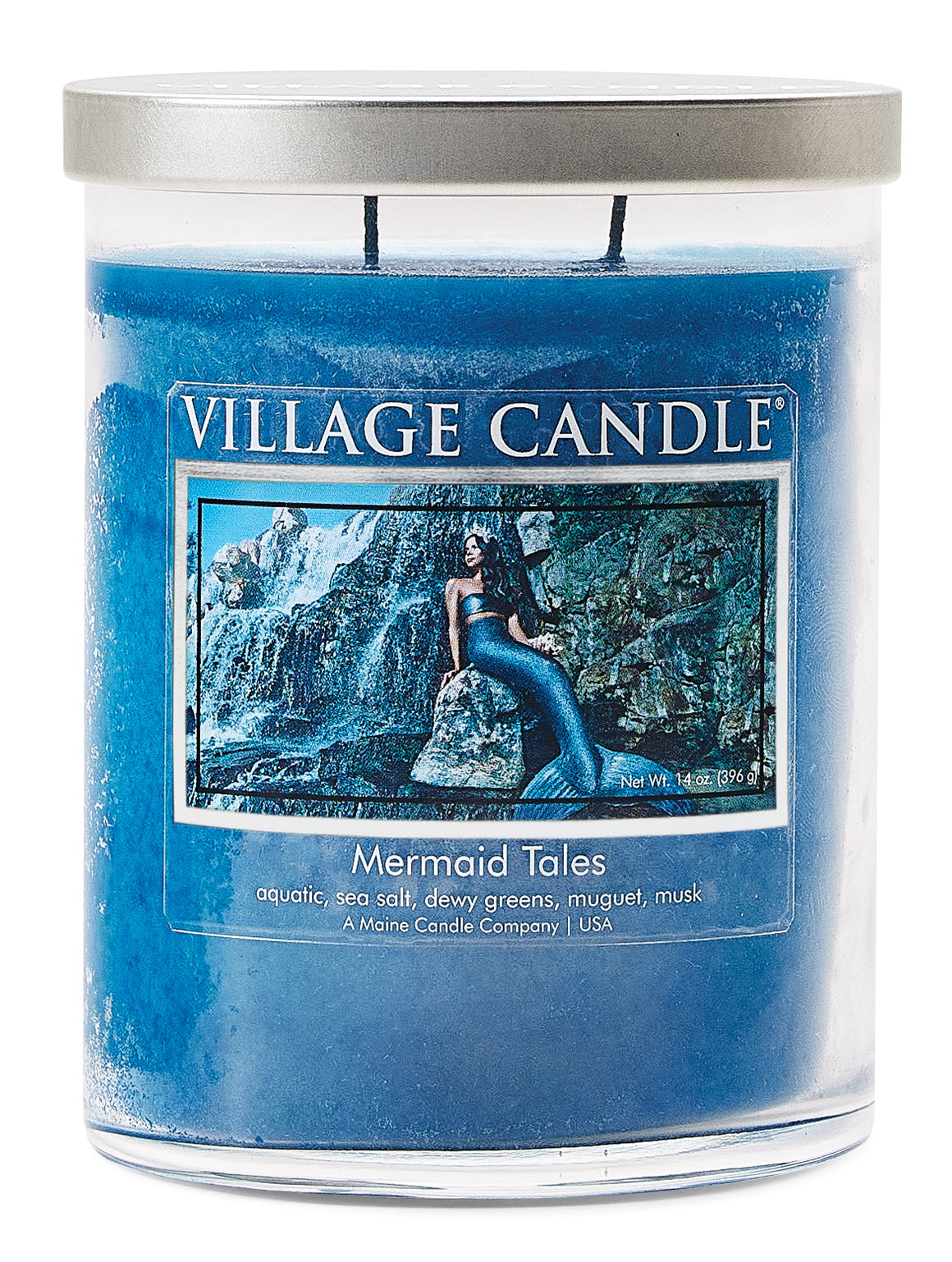 Village Candle Mermaid Tales Candle Medium Tumbler Beauty Goddess ScentiMelti Wax Melts