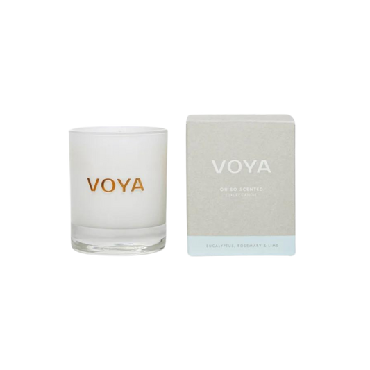 Voya -  Eucalyptus, Rosemary & Lime Scented Candle - ScentiMelti Home Fragrance, Beauty & Gifts UK