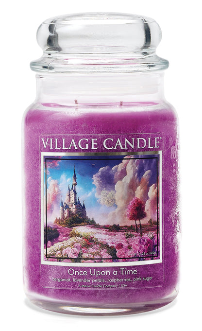 Village Candle - Once Upon a Time - Large Glass Dome - ScentiMelti Home Fragrance, Beauty & Gifts UK