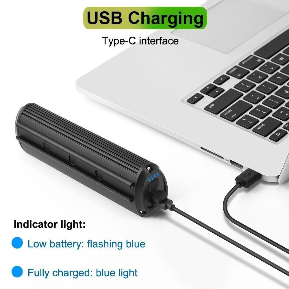 Bicycle Bike LED Front Light 4000mAh Headlight Lamp USB Rechargeable Flashlight - ScentiMelti Home Fragrance, Beauty & Gifts UK