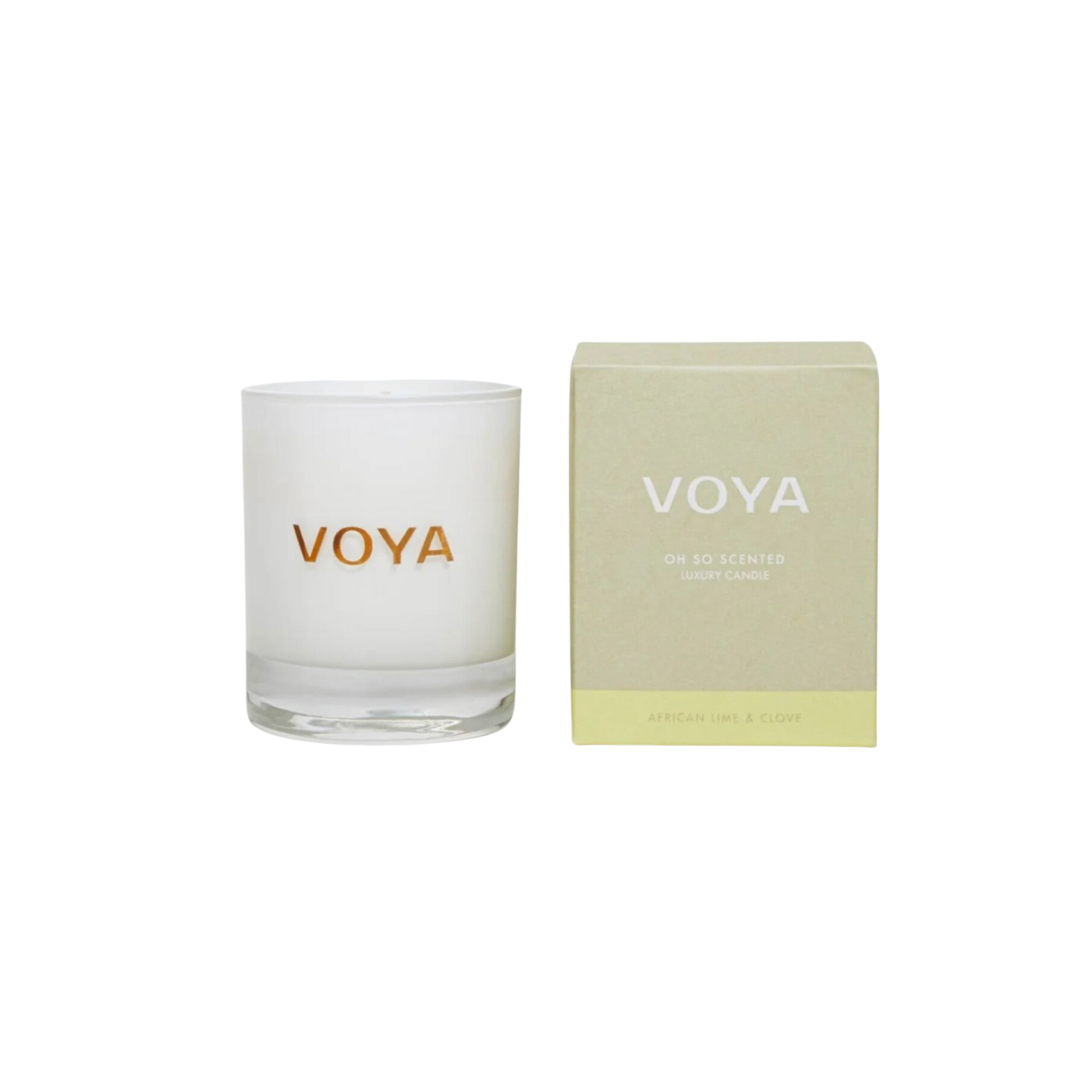 Voya Oh So Scented Luxury Candle African Lime & Clove - ScentiMelti Home Fragrance, Beauty & Gifts UK