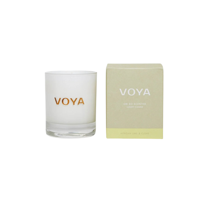 Voya Oh So Scented Luxury Candle African Lime & Clove - ScentiMelti Home Fragrance, Beauty & Gifts UK