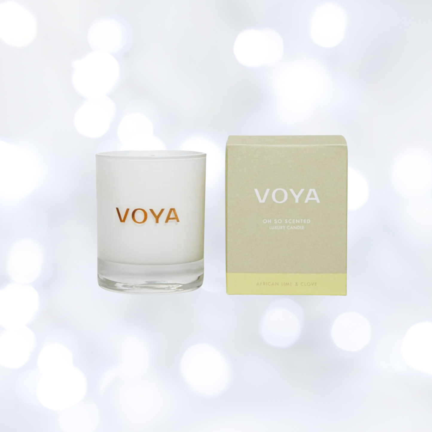 Voya Oh So Scented Luxury Candle African Lime & Clove - ScentiMelti Home Fragrance, Beauty & Gifts UK