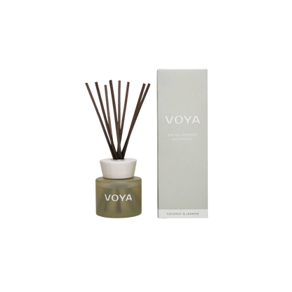 Voya - Oh So Scented Reed Diffuser | Coconut & Jasmine - ScentiMelti Home Fragrance, Beauty & Gifts UK