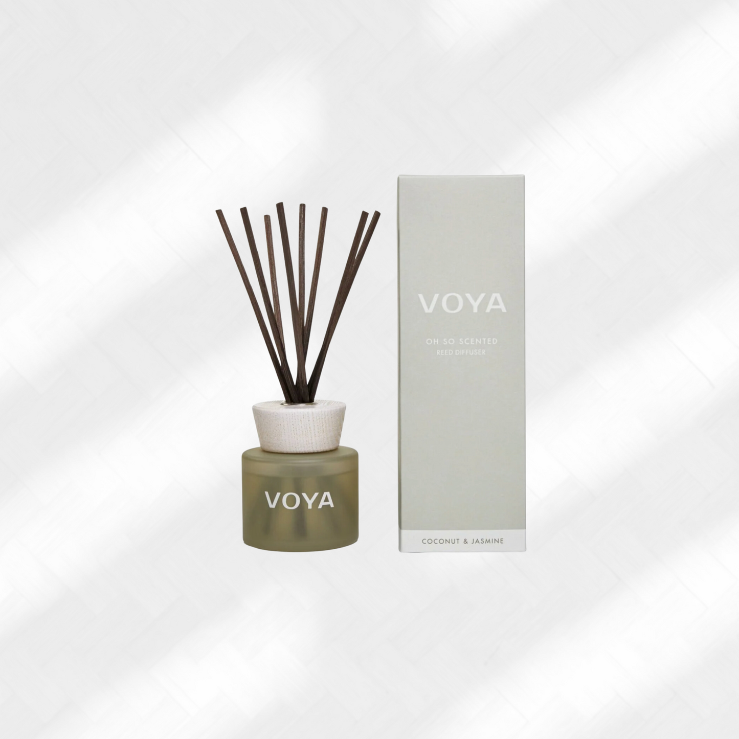 Voya - Oh So Scented Reed Diffuser | Coconut & Jasmine - ScentiMelti Home Fragrance, Beauty & Gifts UK