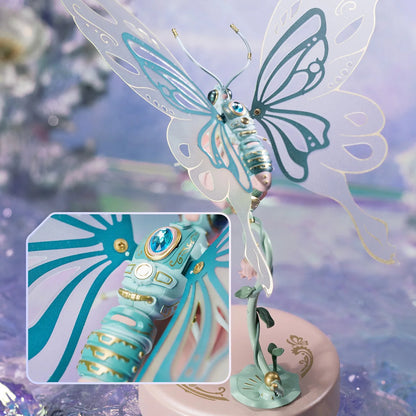 ROKR Starry Blue Mechanical Butterfly Plastic 3D Puzzle DIY Model Kid Xmas Gifts - ScentiMelti Home Fragrance, Beauty & Gifts UK