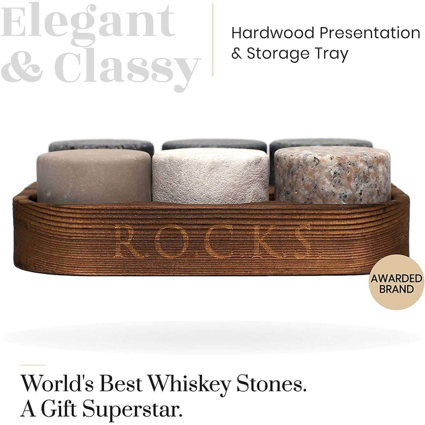 The Original Rocks R.O.C.K.S. Whiskey Chilling Stones ScentiMelti Wax Melts