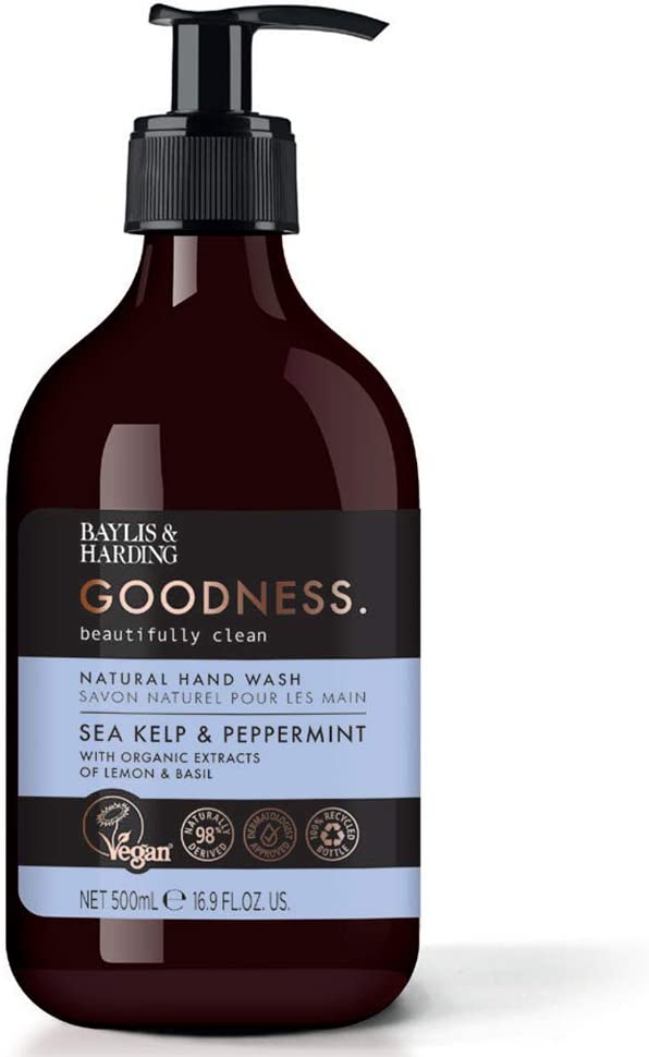 Baylis & Harding Goodness Sea Kelp & Peppermint, 500ml Hand Wash - ScentiMelti Home Fragrance, Beauty & Gifts UK