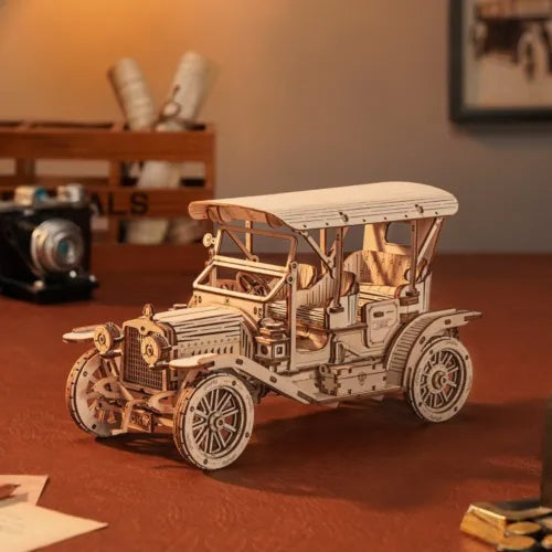 ROKR 3D Wooden Puzzle DIY Model Vintage Car MC801 Building Toys Gifts For Teens - ScentiMelti Home Fragrance, Beauty & Gifts UK