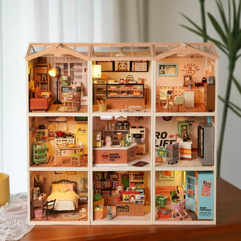 Rolife Super Store Kits Plastic Building Toys For Xmas Gifts DIY Miniature House - ScentiMelti Home Fragrance, Beauty & Gifts UK