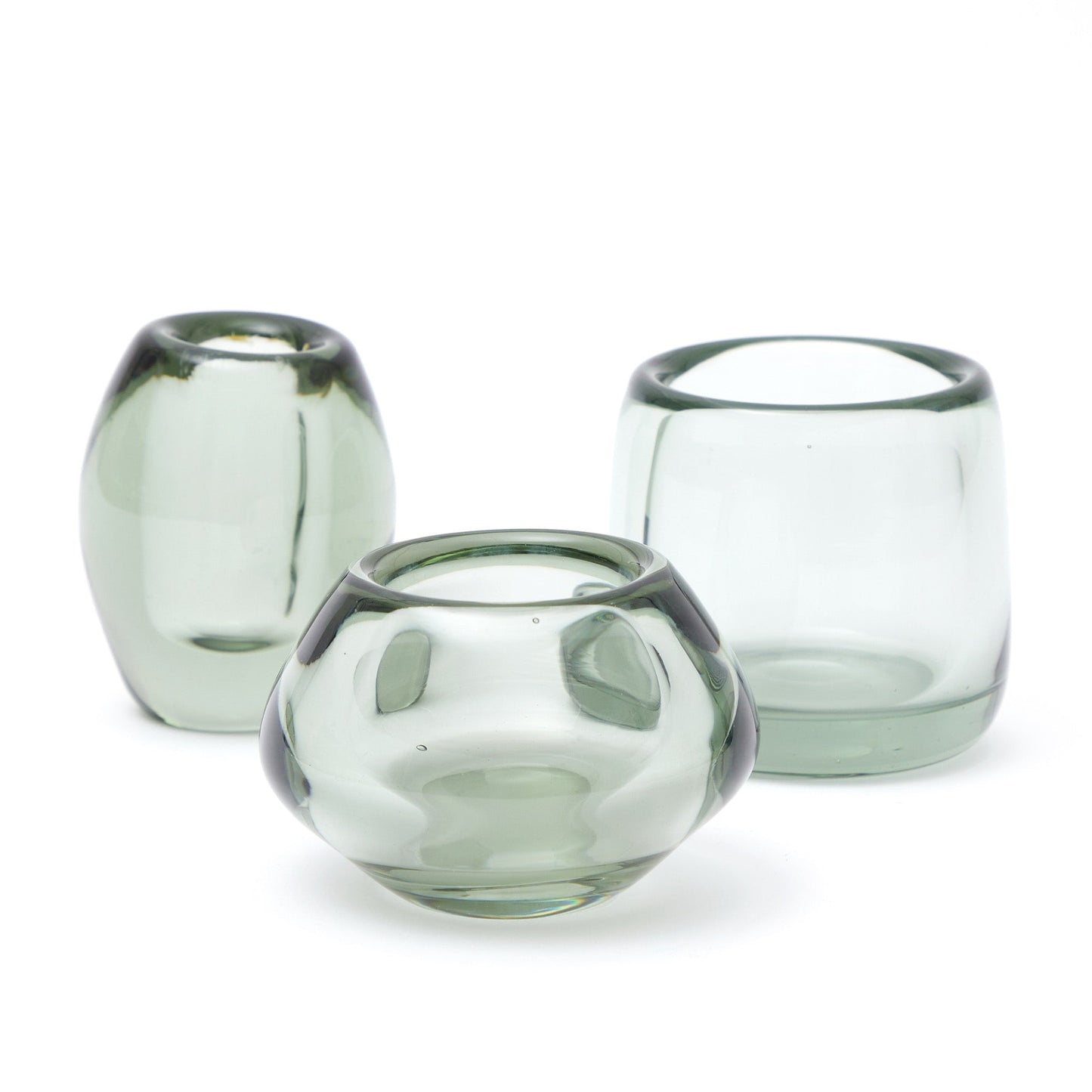 Recycled Glass Tea Light Holder Short - ScentiMelti Home Fragrance, Beauty & Gifts UK