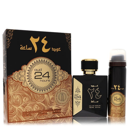 Ard Al Zaafaran Oud 24 Hours by Al Zaafaran Eau De Parfum Spray + 1.7oz Perfumed Spray (Unisex) 3.4 oz (Men) GENUINE AUTHENTIC BRAND LLC ScentiMelti Wax Melts