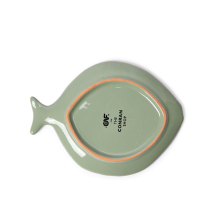 Small Fish Platter Silt Green 22cm - ScentiMelti Home Fragrance, Beauty & Gifts UK