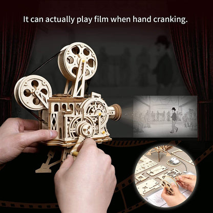 ROKR 3D Wooden Puzzles Vitascope Mechanical Building Kits Movie Projector Toys - ScentiMelti Home Fragrance, Beauty & Gifts UK