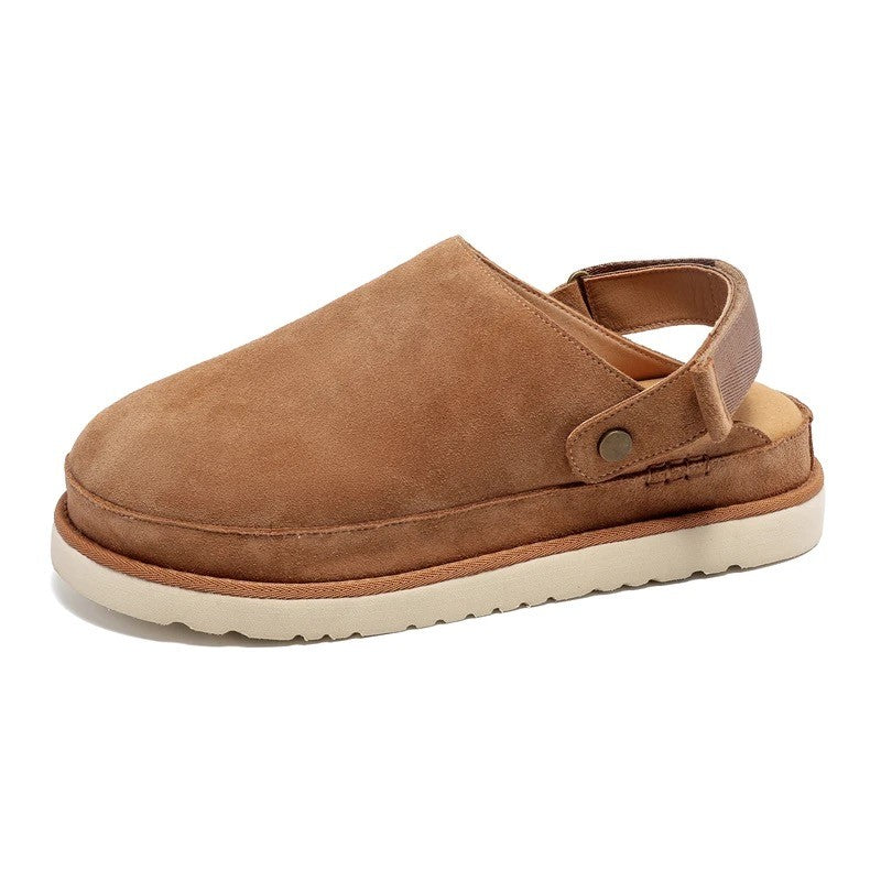 Sling Back Suede Slip On Shoes - ScentiMelti Home Fragrance, Beauty & Gifts UK