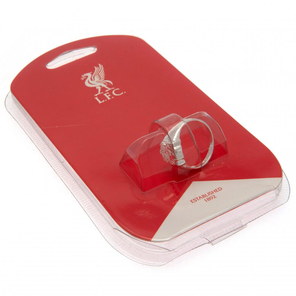 Liverpool FC Silver Plated Crest Ring Small Sweetlea Gifts Ltd ScentiMelti Wax Melts