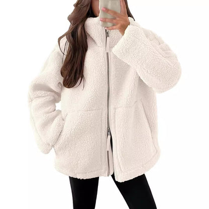 Warm Cosy Zip-up Teddy Fleece Jacket Sweater | 9 Colours