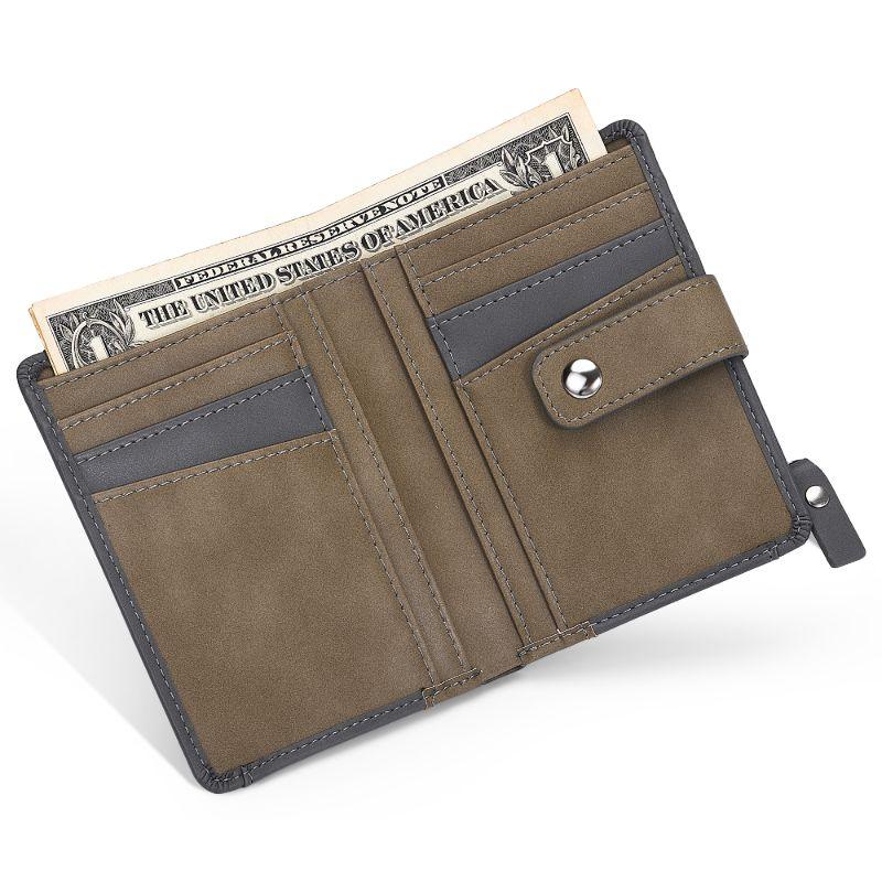 Small Billfold Designer Brown Leather Wallet - ScentiMelti Home Fragrance, Beauty & Gifts UK