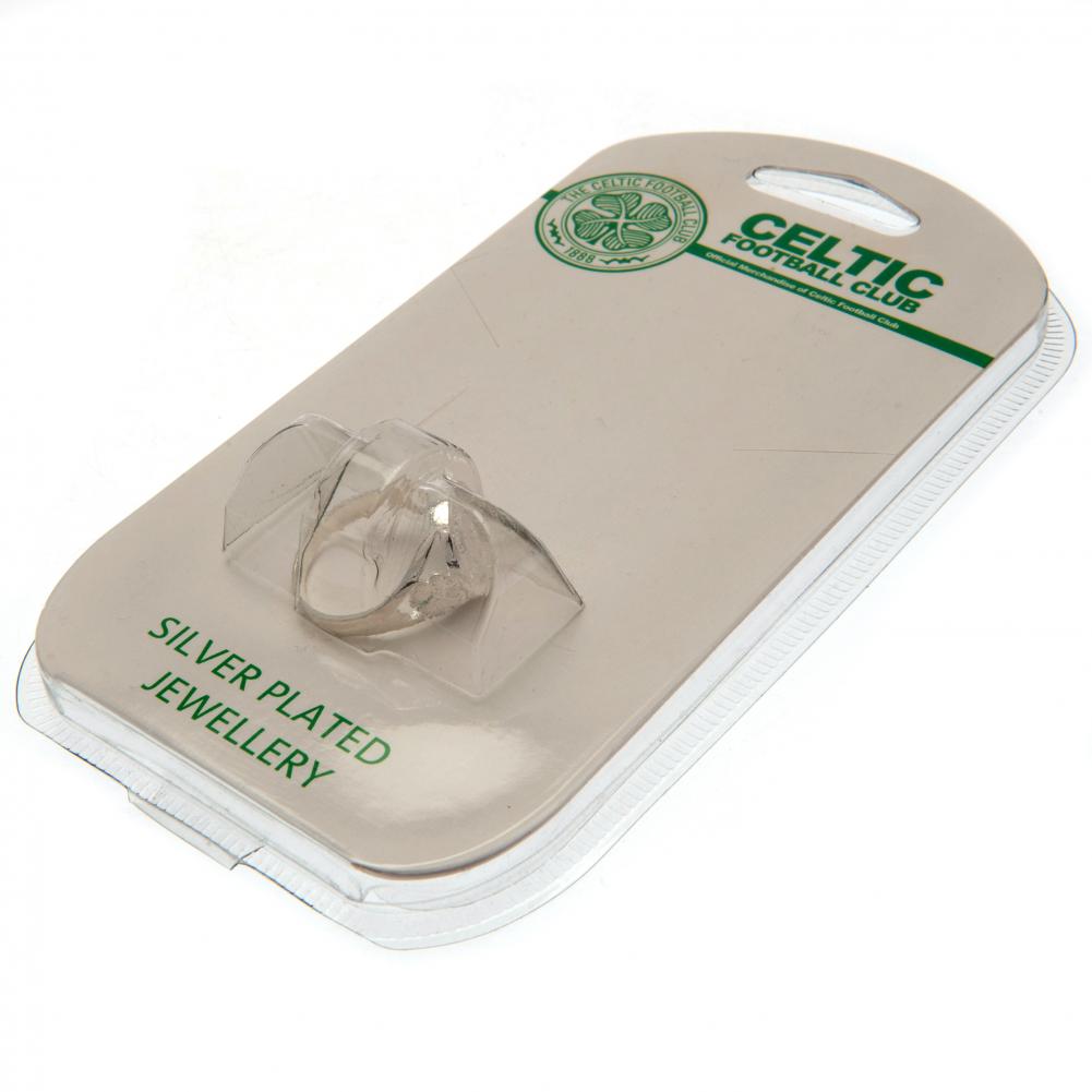 Celtic FC Silver Plated Crest Ring Large Sweetlea Gifts Ltd ScentiMelti Wax Melts