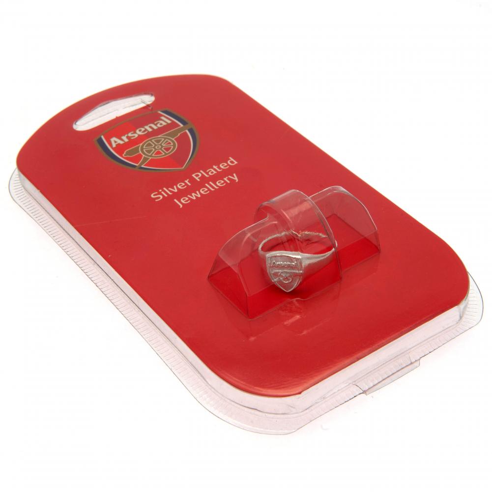 Arsenal FC Silver Plated Crest Ring Small Sweetlea Gifts Ltd ScentiMelti Wax Melts