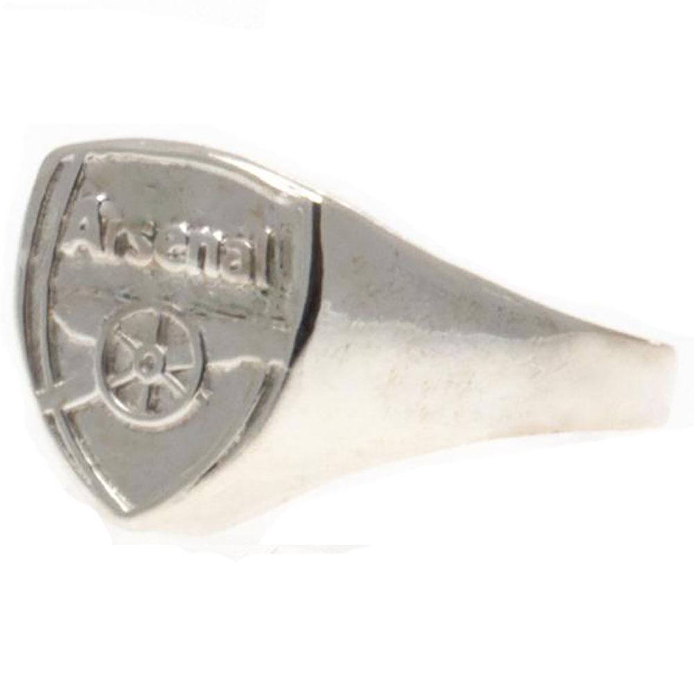 Arsenal FC Silver Plated Crest Ring Medium Sweetlea Gifts Ltd ScentiMelti Wax Melts