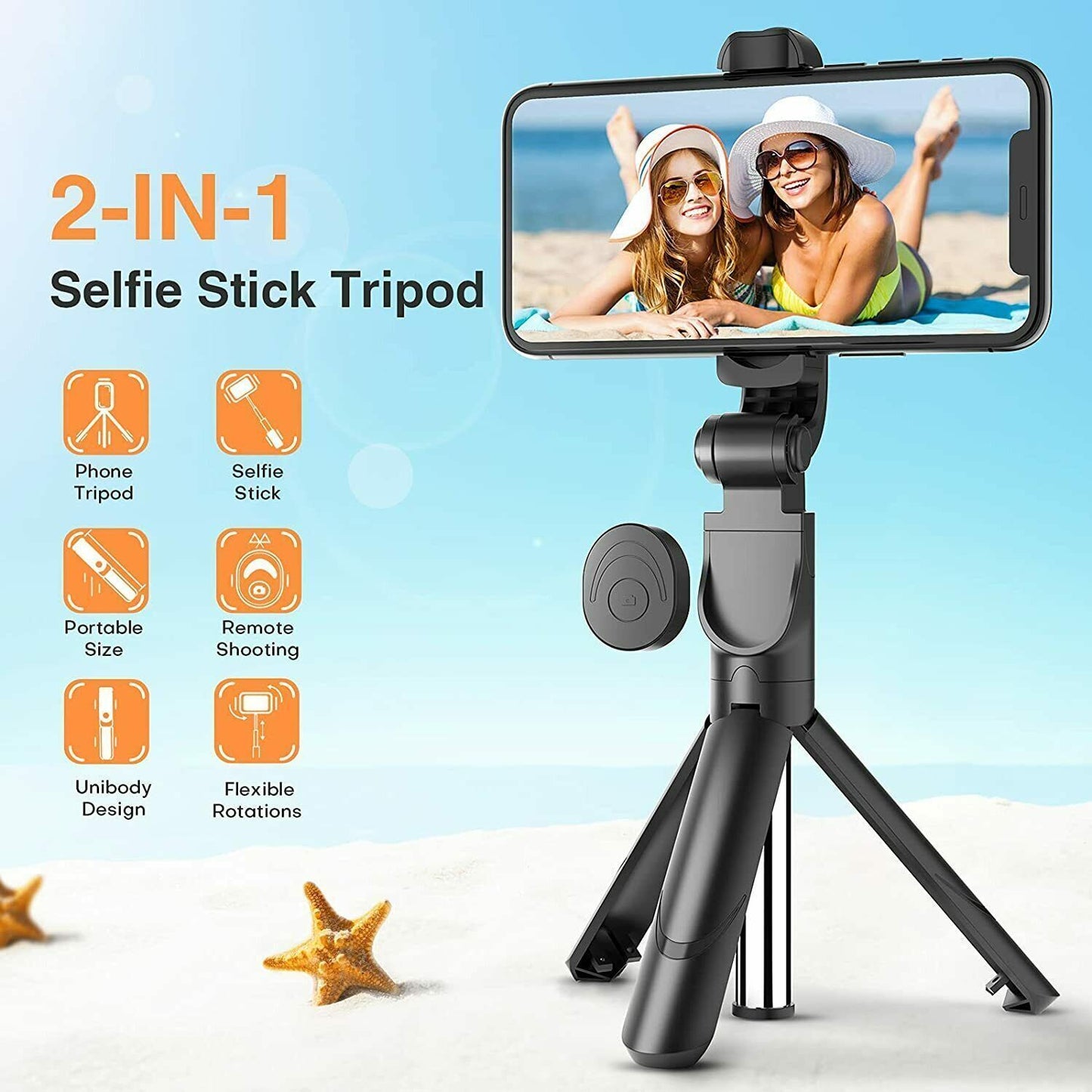 Fit  Telescopic Selfie Stick Bluetooth Tripod Monopod Phone Holder ScentiMelti Home Fragrance, Beauty & Gifts UK ScentiMelti Wax Melts