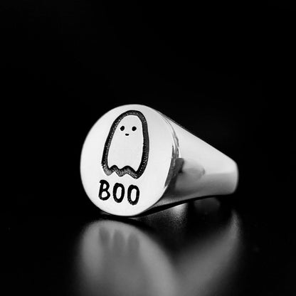 "Boo" Signet Ring - ScentiMelti Home Fragrance, Beauty & Gifts UK