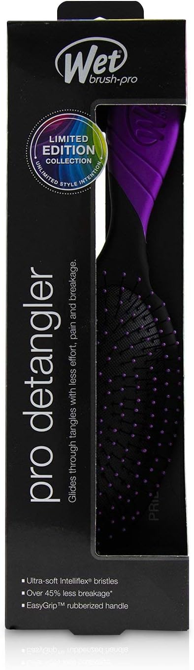 The Wet Brush Pro Detangler Afro Pride Brush Purple - ScentiMelti Home Fragrance, Beauty & Gifts UK