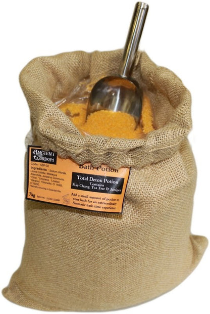 Total Detox Potion 7kg  Hessian Sack - ScentiMelti  Total Detox Potion 7kg  Hessian Sack