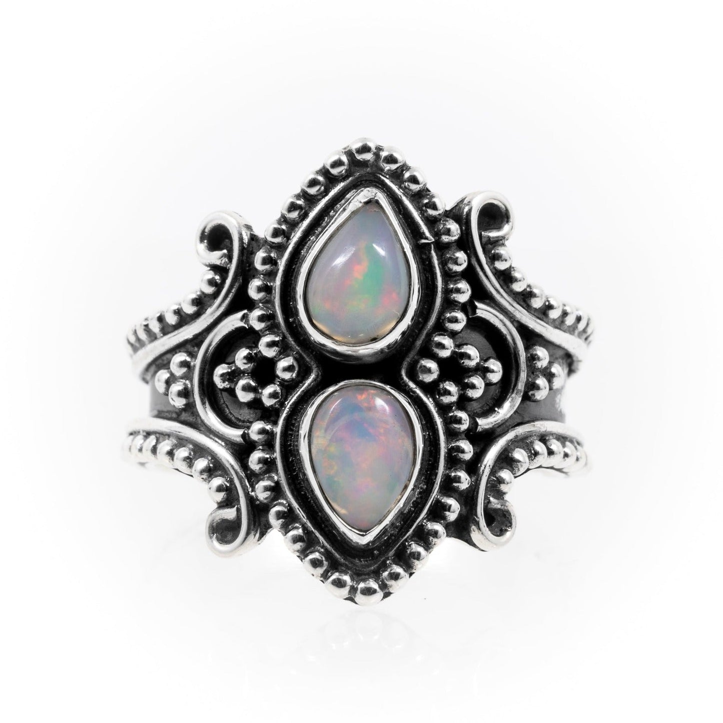 'Eden' ~ Natural Opal Ring - ScentiMelti Home Fragrance, Beauty & Gifts UK