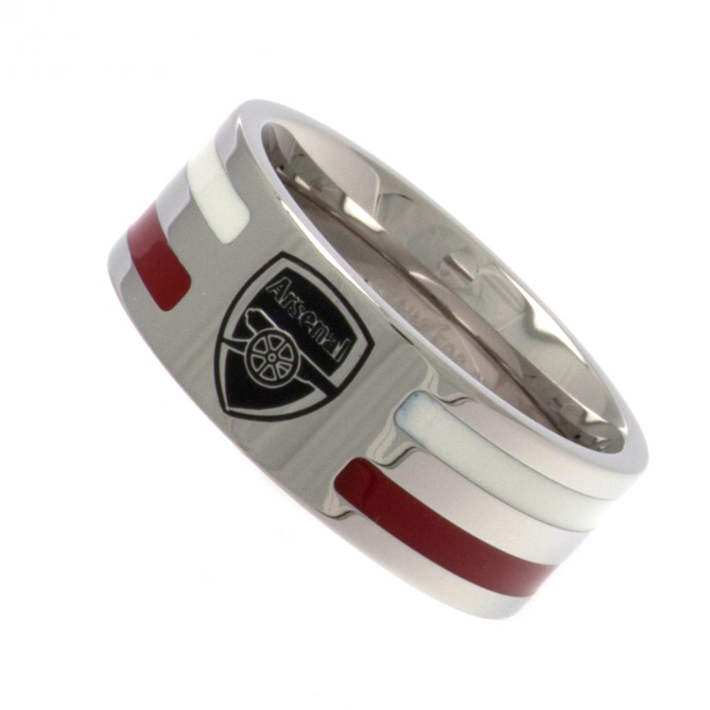 Arsenal FC Colour Stripe Ring Large - ScentiMelti Home Fragrance, Beauty & Gifts UK